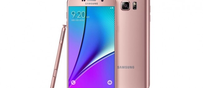 samsung galaxy note 5 pink