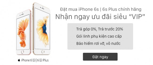 Viễn Thông A bán trả góp iPhone 6s / 6s Plus