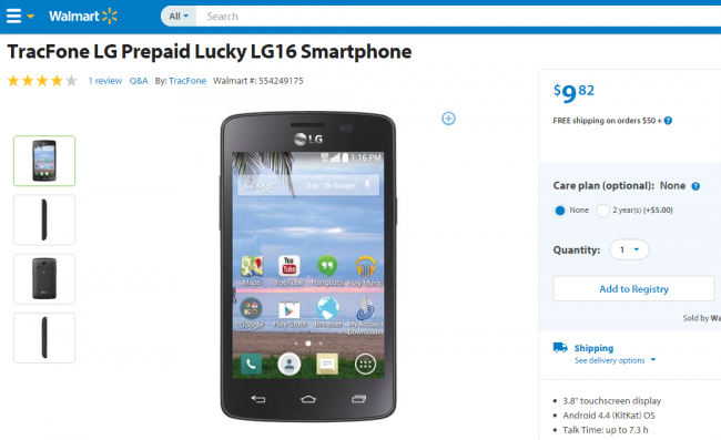 TracFone-LG-Prepaid-Lucky-LG16-Titel
