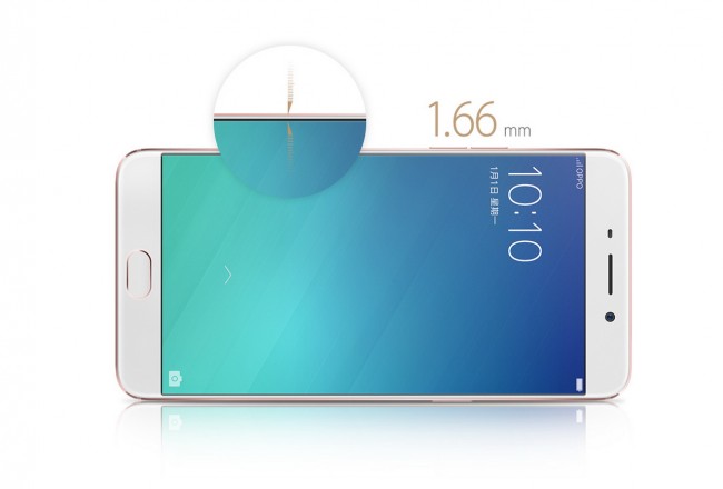 The OPPO R9 has ultra-thin 1.66 mm bezels_resize