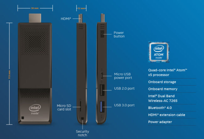 Intel Compute Stick-atom-x5-2