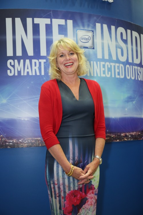 Diane Bryant at Computex 2016.At Computex 2016, Intel showcases how boundaries of computing are expanding as billions of smart and connected devices deliver new experiences, data-rich services and breakthrough insights. Computex is May 31 to June 4, 2016, in Taipei, Taiwan. (Credit: Intel Corporation)