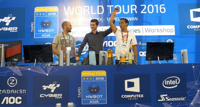 Giải ép xung thế giới HWBOT World Tour 2016 COMPUTEX 2016: Ngày thứ hai 1-6-2016