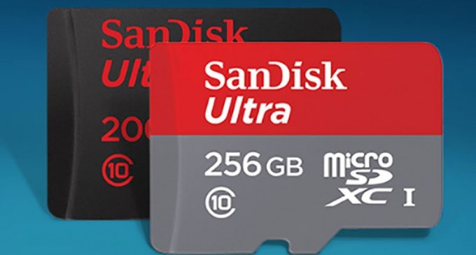 Thẻ nhớ microSD SanDisk dung lượng 256GB nhanh nhất thế giới cho video 4K