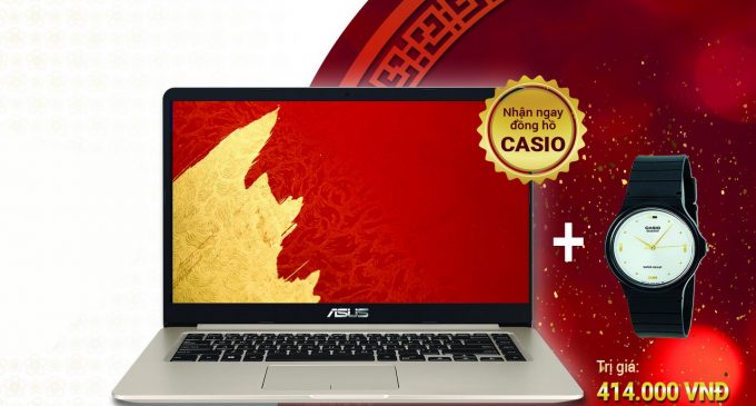 ASUS tặng đồng hồ Casio cho khách mua laptop VivoBook X510