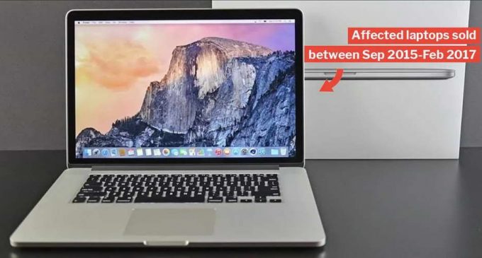 Việt Nam cấm mang laptop MacBook Pro 15 inch đời 2015 thuộc diện có nguy cơ bị lỗi pin lên máy bay