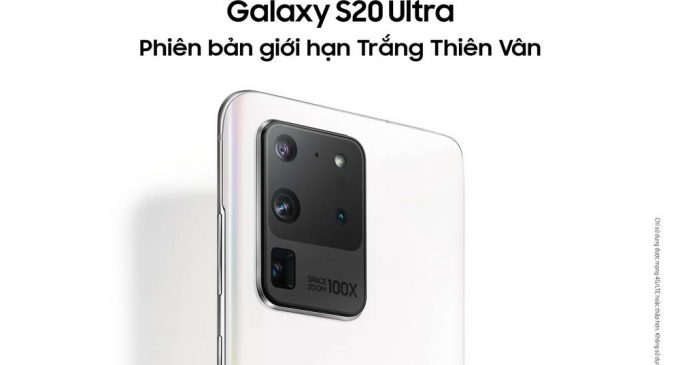 Samsung Galaxy S20 Ultra có thêm phiên bản giới hạn màu trắng
