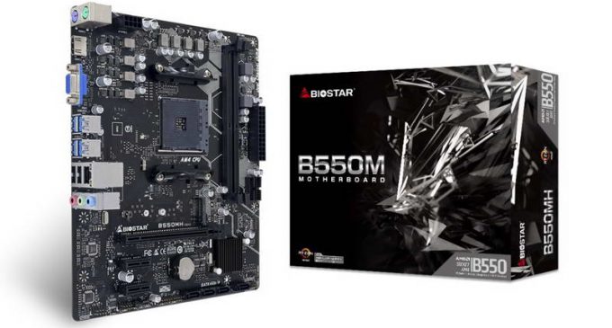 Biostar công bố motherboard B550MH cho CPU AMD Ryzen thế hệ thứ 3