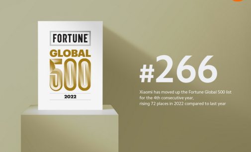 Xiaomi tiếp tục thăng hạng năm thứ tư liên tiếp trong danh sách Fortune Global 500 (2022)