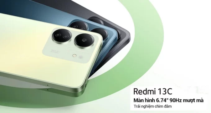 Xiaomi Redmi 13C với màn hình 90Hz cực lớn và camera 50MP